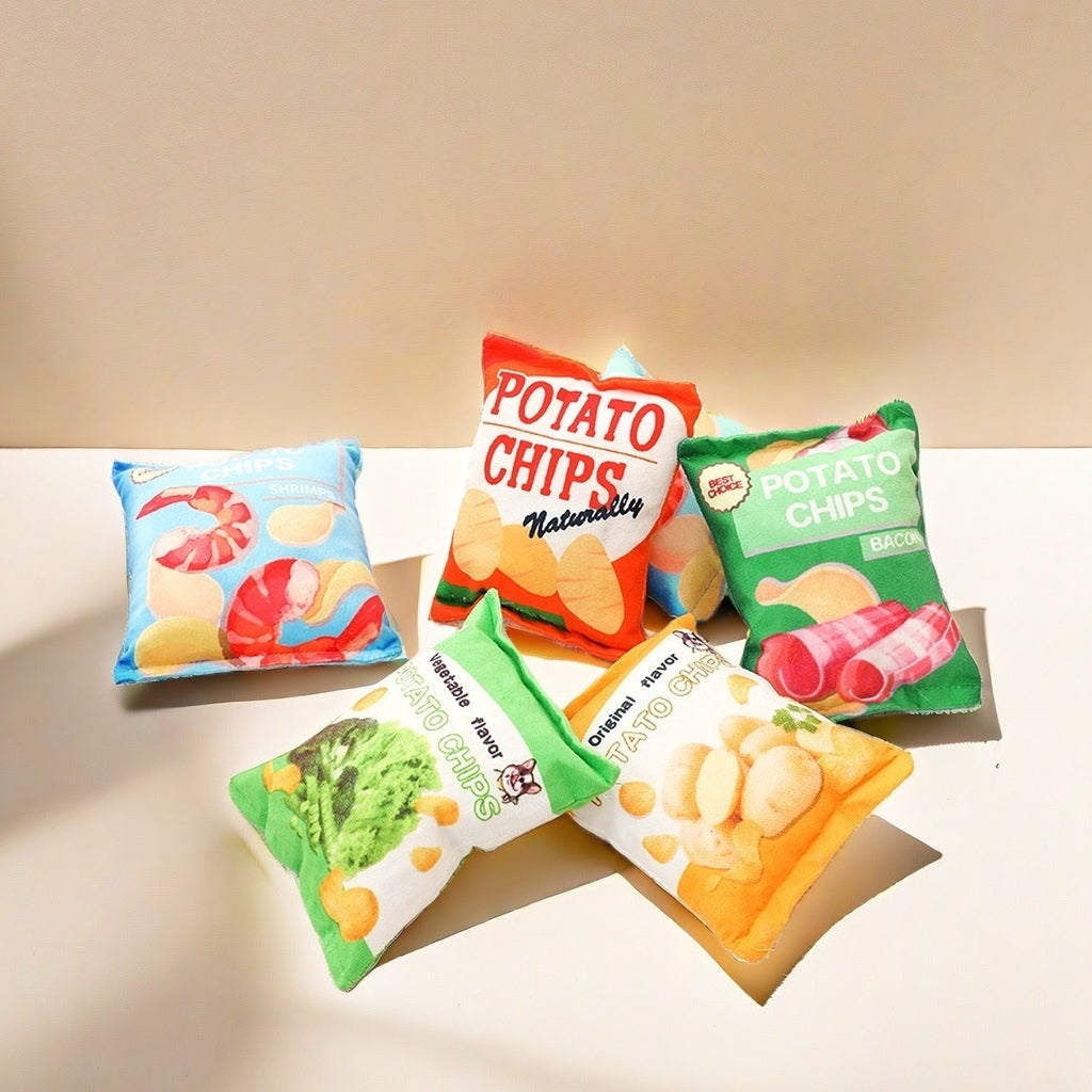 Pet Sounding Paper Toy Snack Shaped