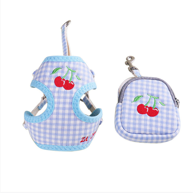 Pet Embroidered Fruit Vest Set