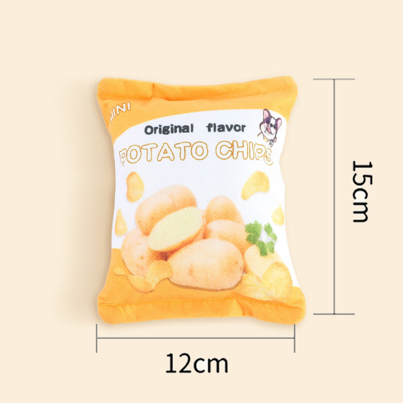 Pet Sounding Paper Toy Snack Shaped