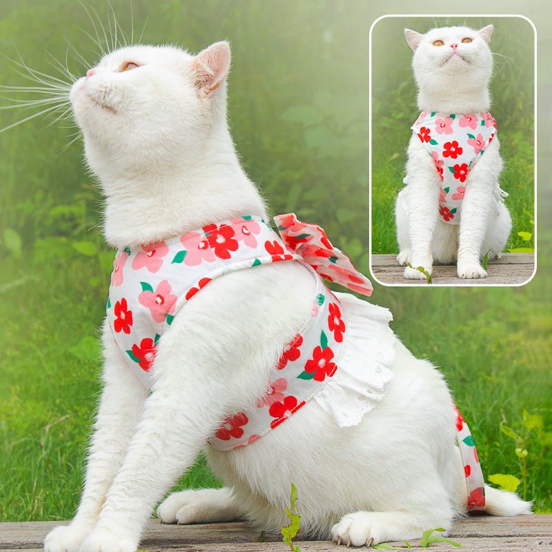 Cute Pet Clothes Anti-break Vest Set