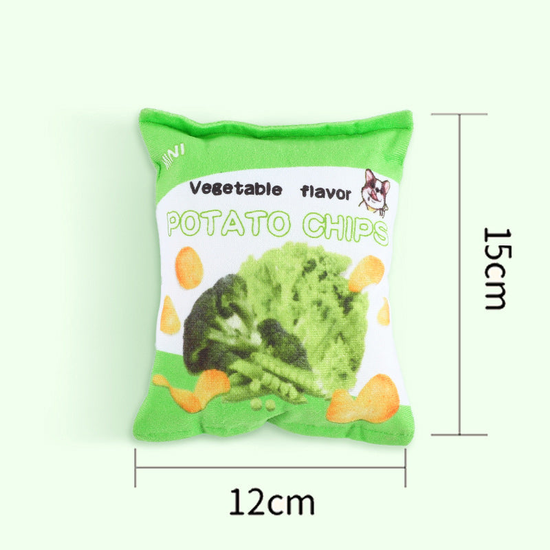 Pet Sounding Paper Toy Snack Shaped