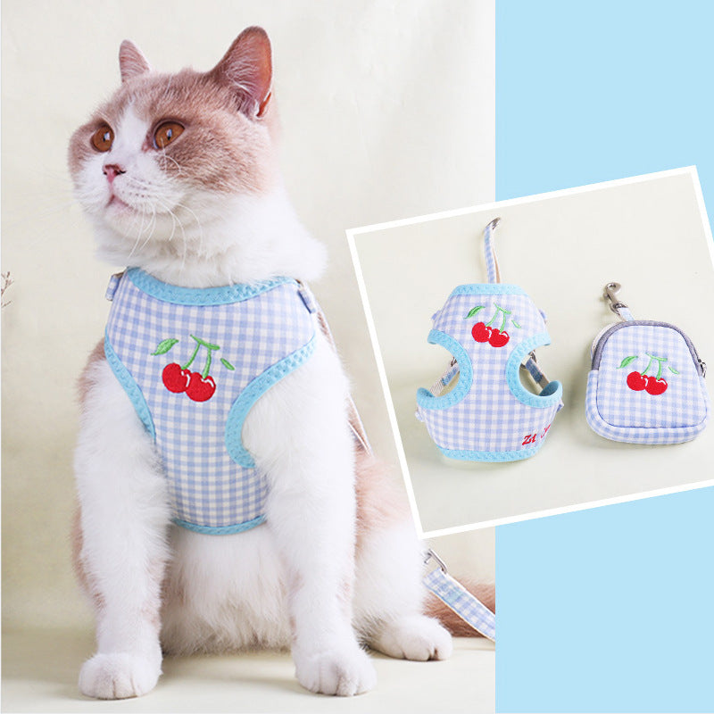 Pet Embroidered Fruit Vest Set